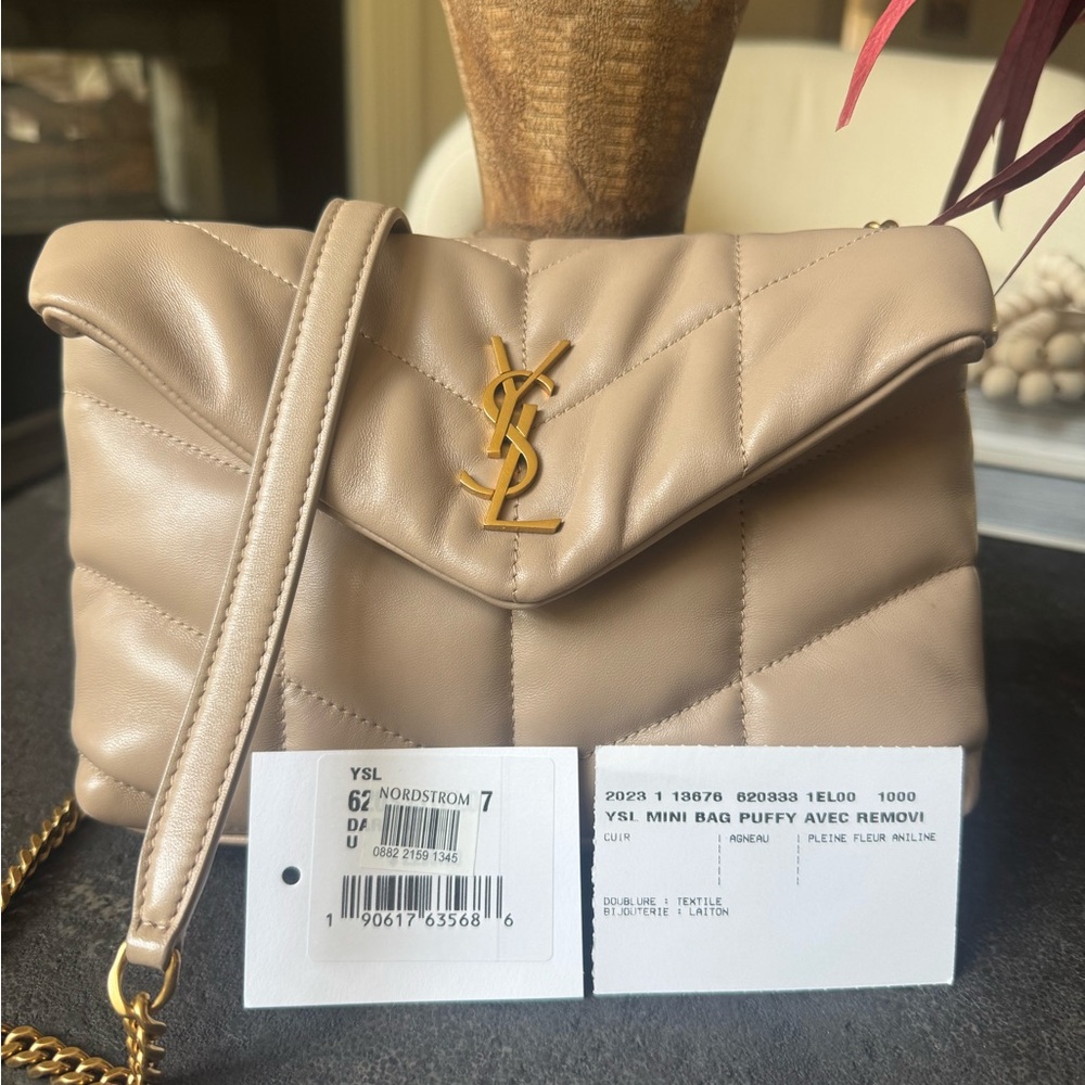 Saint Laurent Toy Loulou Puffer Quilted Leather Crossbody Bag